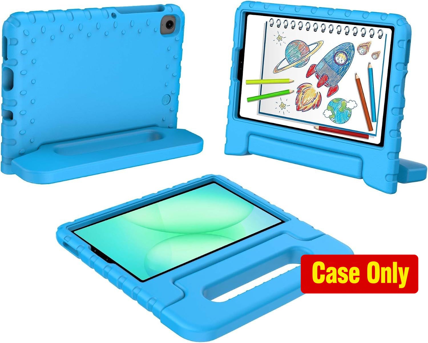 Rugged Kids Case for Tab A11/A9 8.7 inch 2025/2023, Handle Stand, Blue