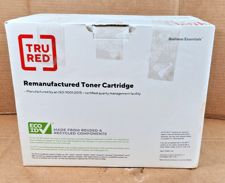TRU RED TRCE390A (90A) BLACK TONER CARTRIDGE LASERJET INK CE390A 600 M4555 (2)