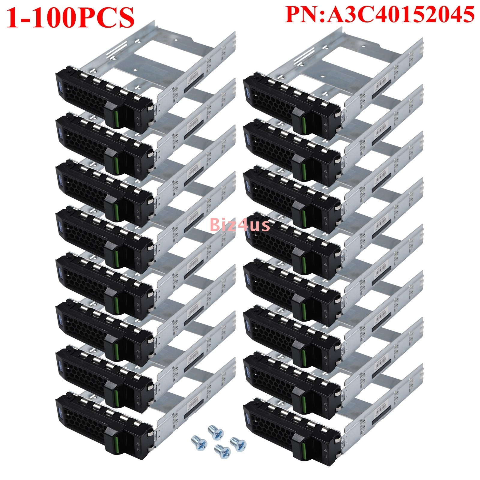 Lot 3.5" LFF Hot Swap HDD Tray Caddy A3C40152045 f. Fujitsu RX1330 RX2530 RX2540