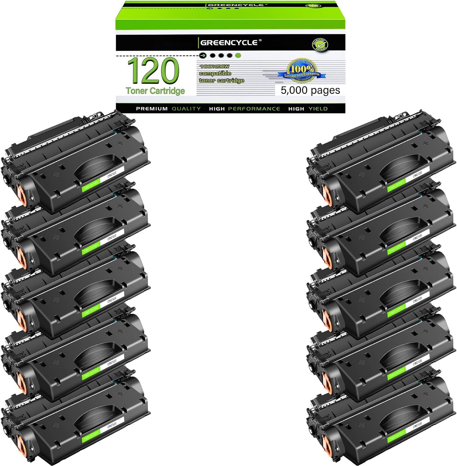 10PK CRG-120 C120 2617B001AA Toner Cartridge For Canon ImageClass D1320 D1350