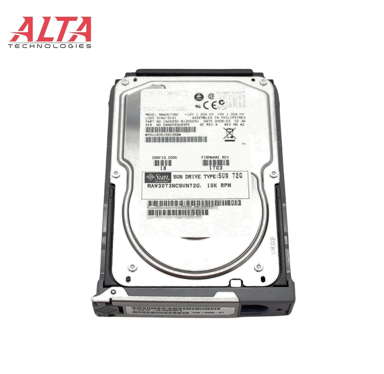 Sun Microsystems 540-6600 73.4GB 10K U320 HDD ROHS