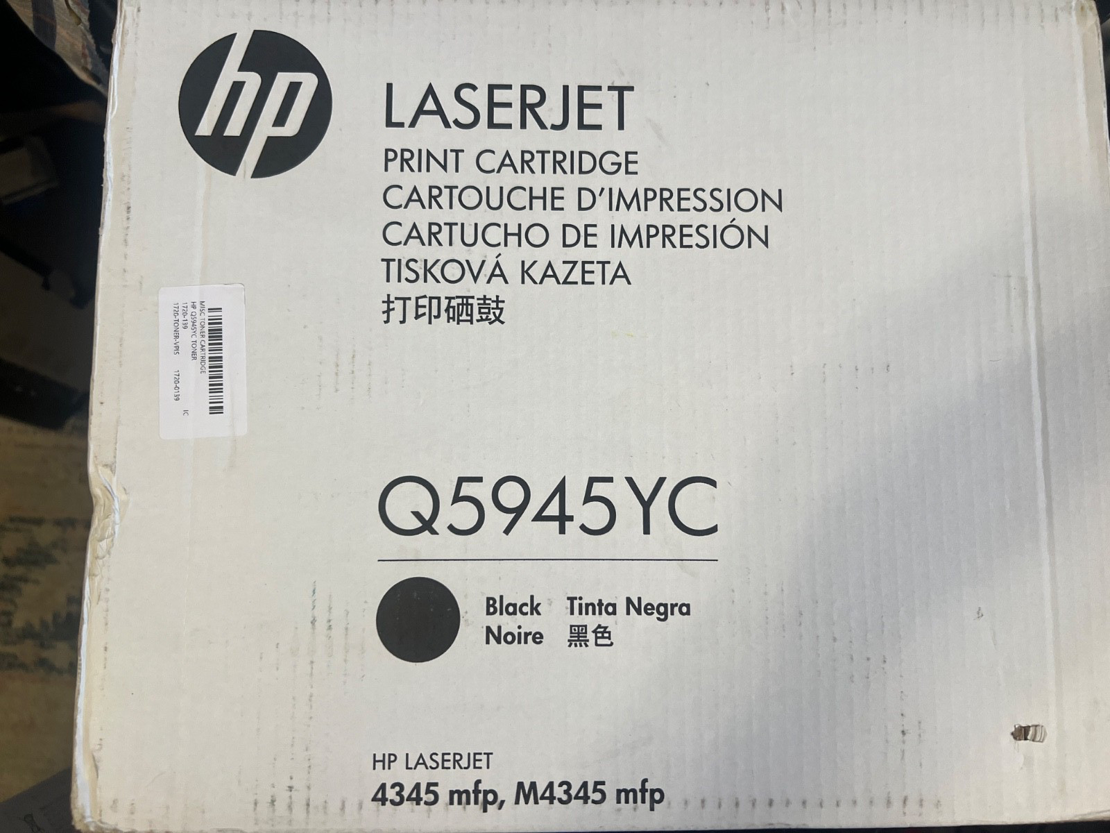 Genuine HP Q5945YC black toner cartridge - Selaed OEM
