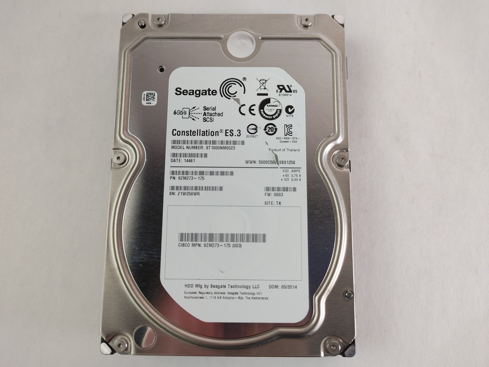 Seagate Constellation ST1000NM0023 1 TB 3.5 in SAS 2 Enterprise Drive