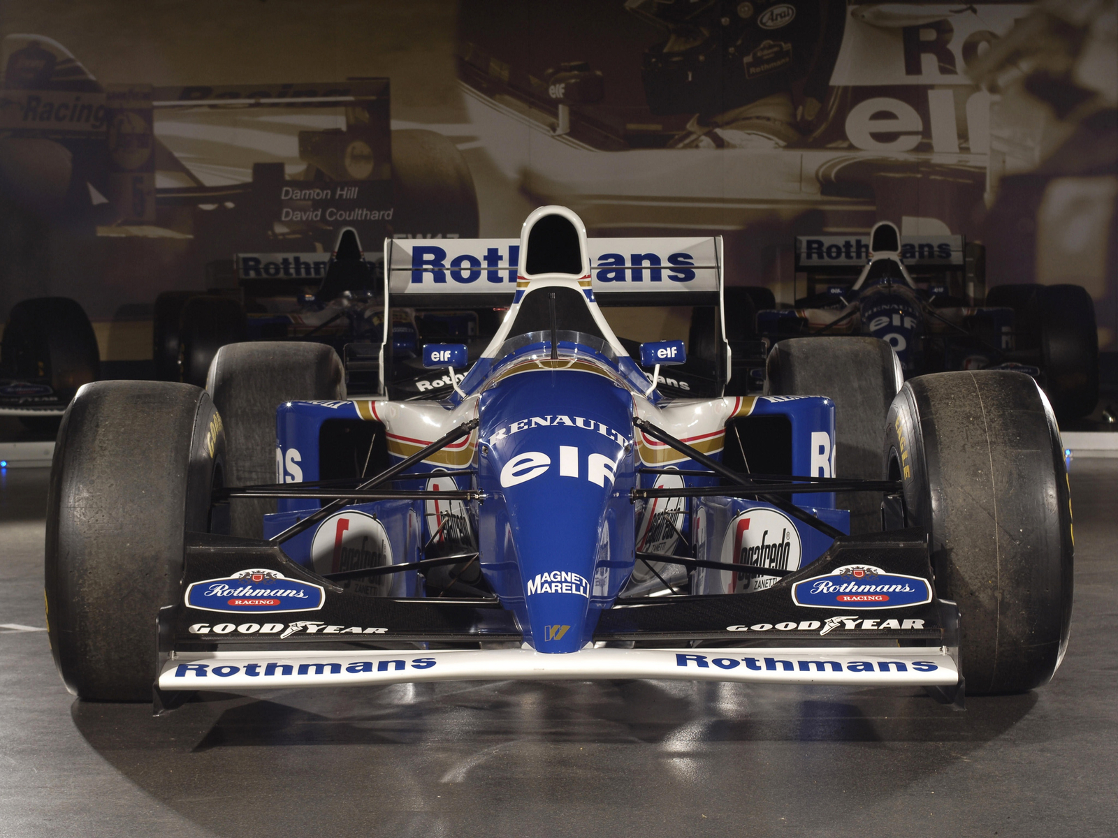 Cars 1994 williams fw16b formula one f 1 race Desk Mat Stitched