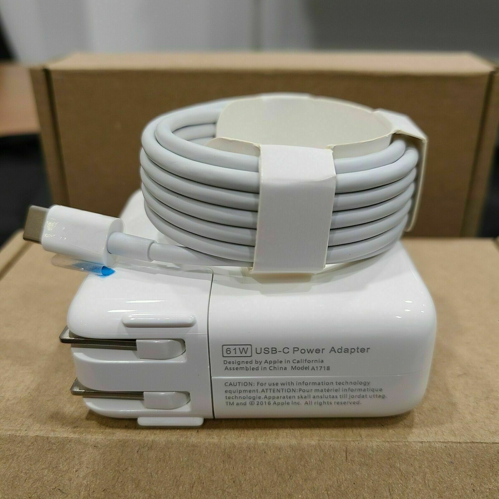 Genuine 61W USB-C Power Charger MacBook Pro 14'' 13'' 12'' 2016 MacBook Air 2018
