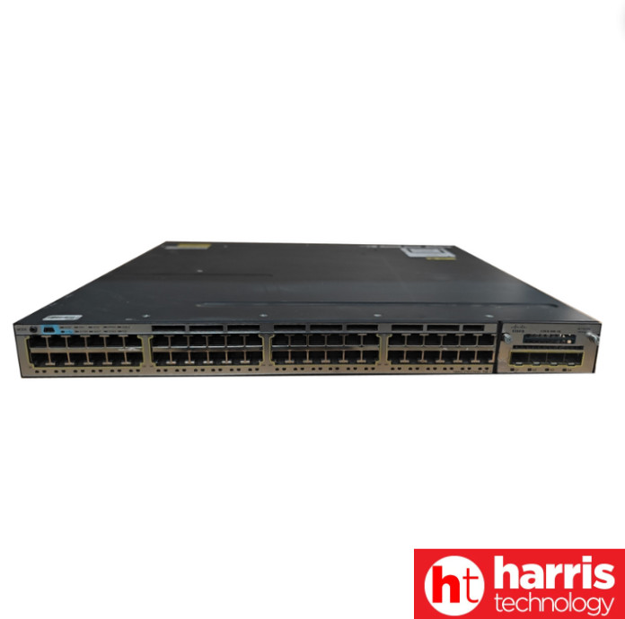 Cisco CATALYST WS-C3750X-48P-S 48 1G Ethernet PoE+ WITH C3KX- NM-10G