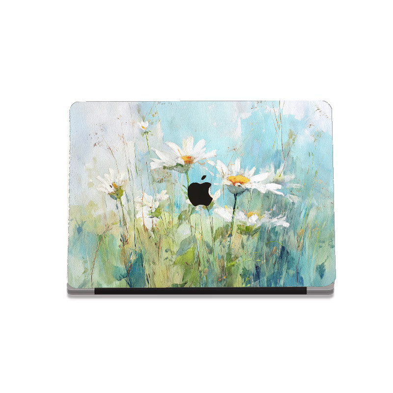 Floral MacBook Case Daisy Laptop Cover, Aesthetic MacBook Pro Air Case