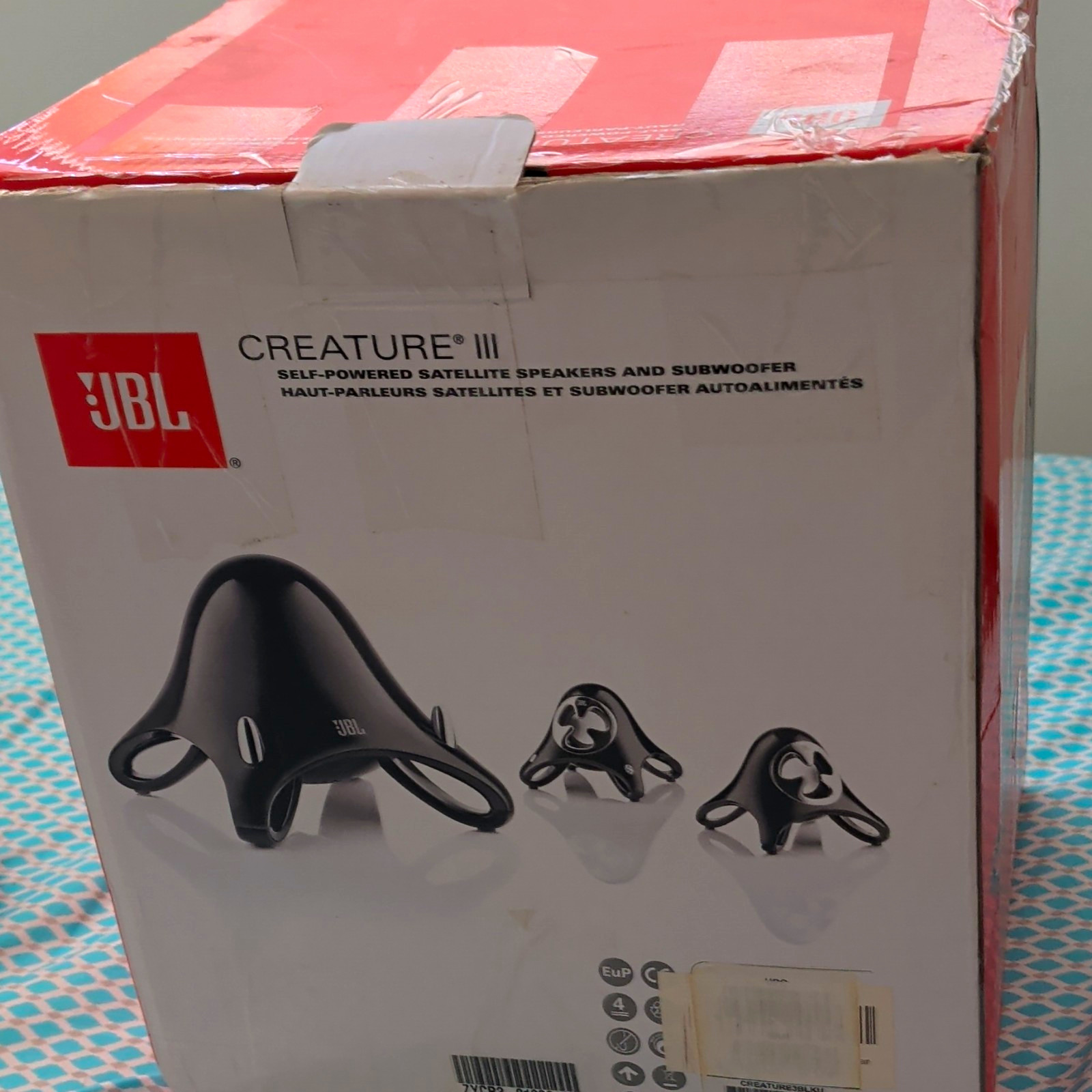 JBL Creature III 2.1 Computer Speakers w/ Subwoofer, Wired 3.5mm, Black