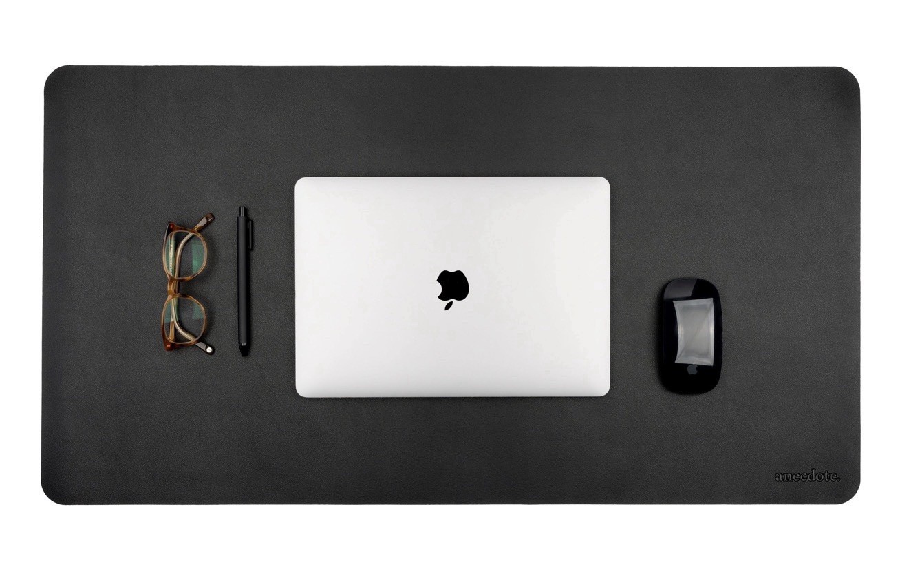 Vegan Leather Desk Mat – Large Office & Gaming Mouse Pad, Desk Pad– Black NEW