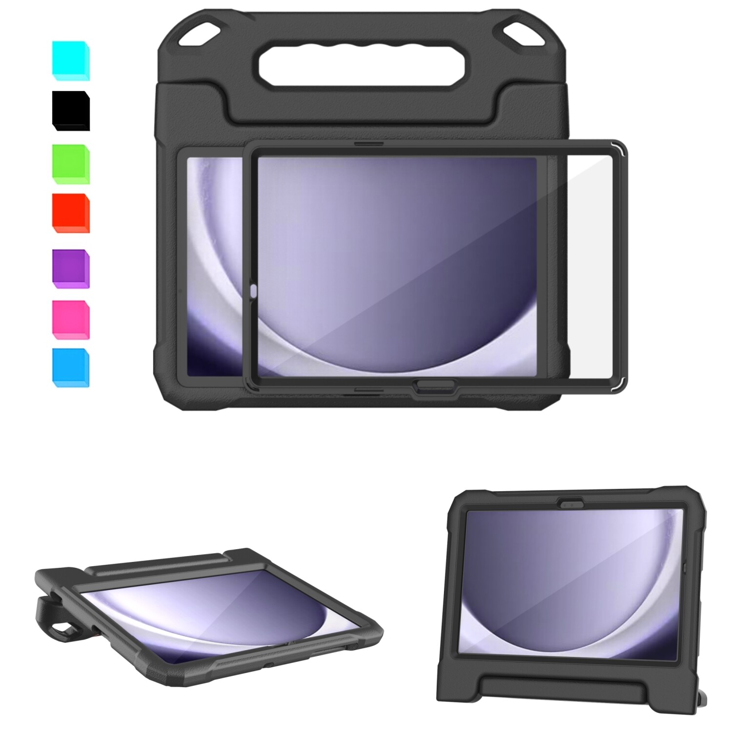 Kids Case for Samsung Galaxy Tab A9+ 11" 2023,SM-X210/X216/X218 Screen Protector