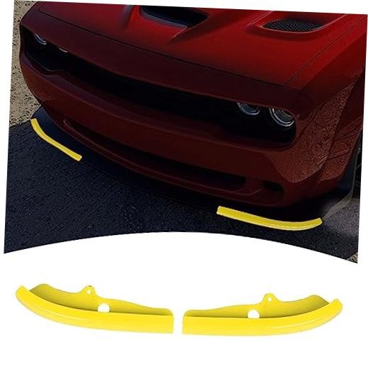 for Challenger Front Bumper Lip Splitter Protector Cover Trim for Small Yellow