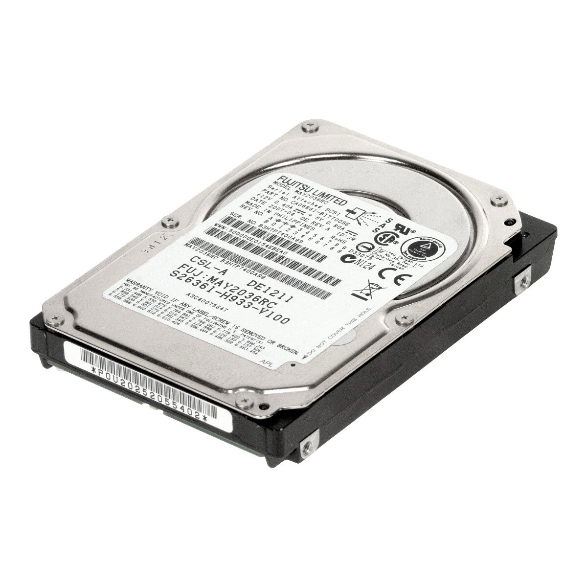 HARD DRIVE FUJITSU S26361-H933-V100 MAY2036RC 36GB 10K 16MB SAS 2.5'' 