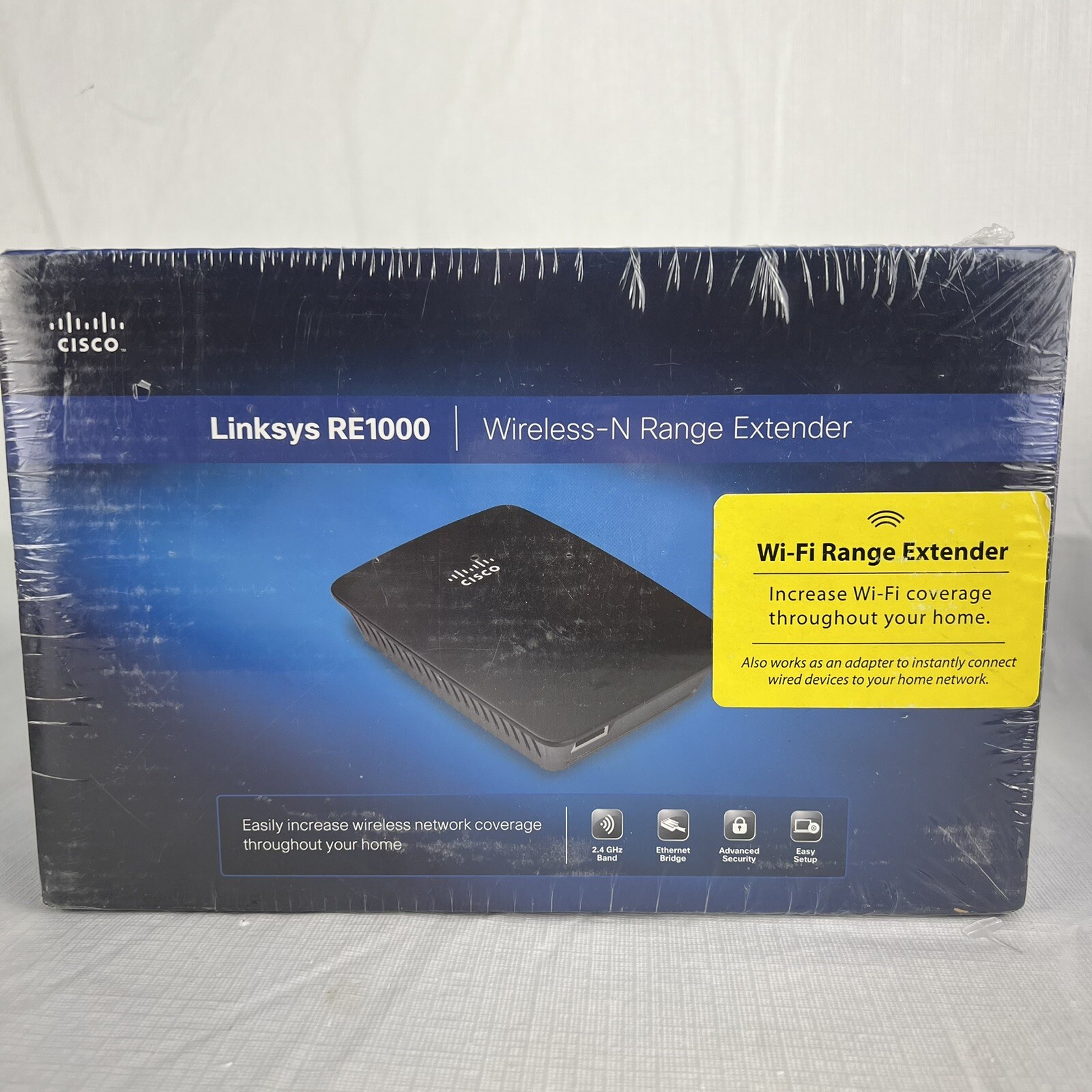 NEW Cisco Linksys RE1000 2.4 GHz Wireless-N WI-FI Range Extender
