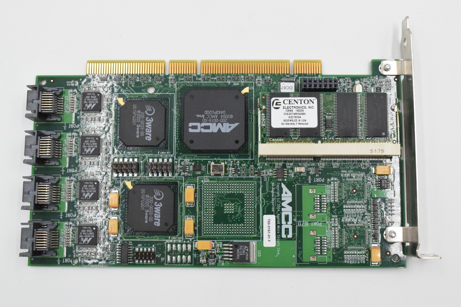 AMCC 3ware 9500S-8, 700-0161-01F, SATA Raid Controller, 8 Port SATA II