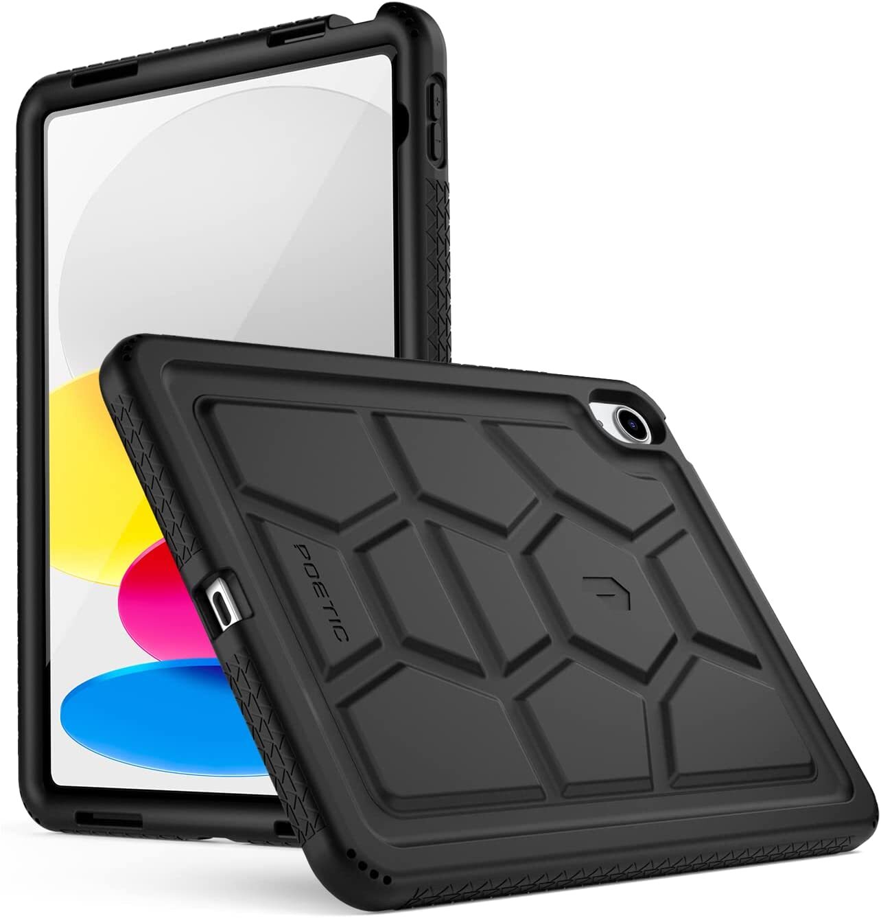 Poetic Turtle Skin Case For iPad 10.9 2022 Case Kids Friendly Silicone Cover