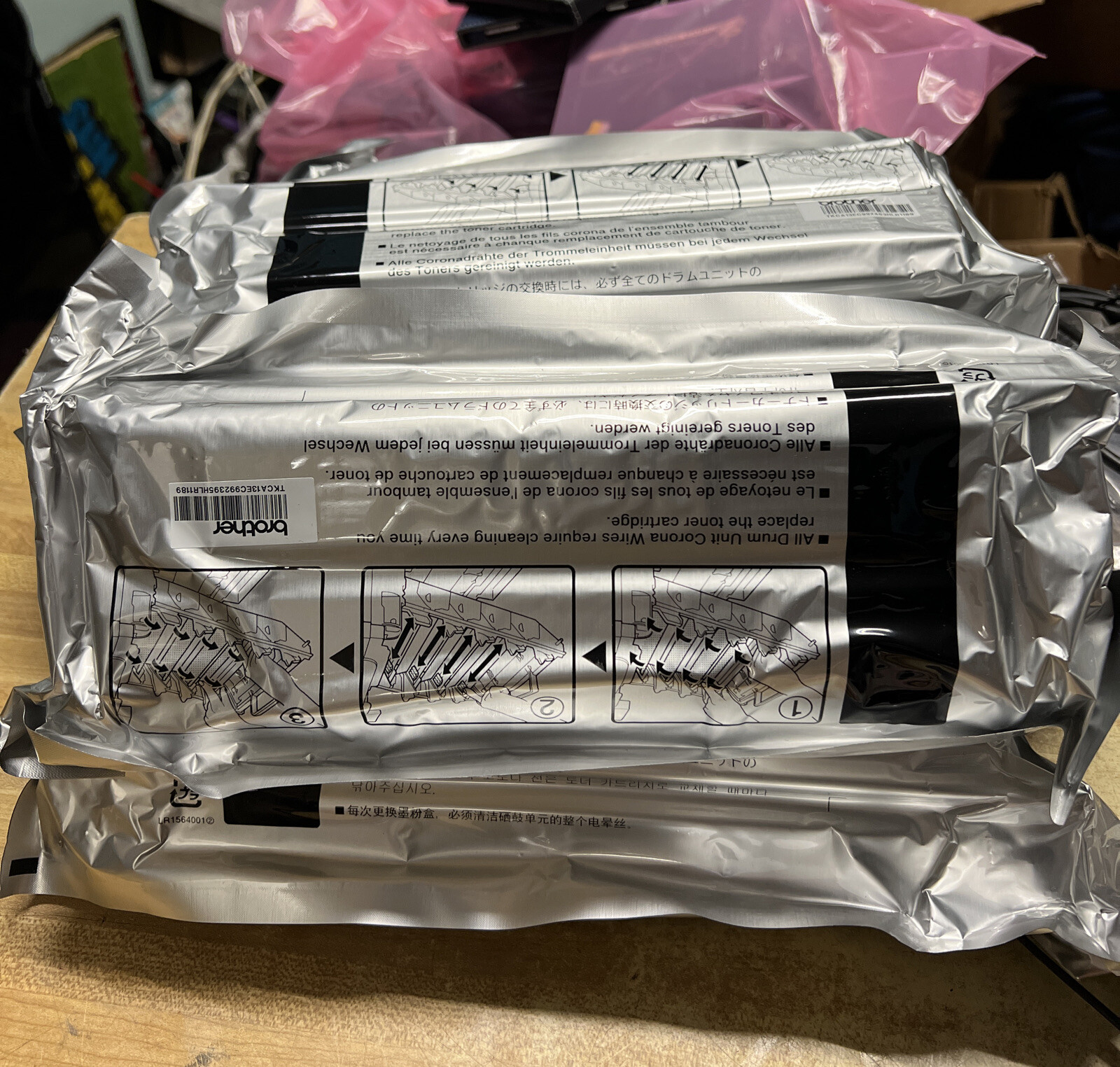 lot of 6 OEM Brother TN-110BK Standard Black Toner Cartridge TN-110 New NO BOX