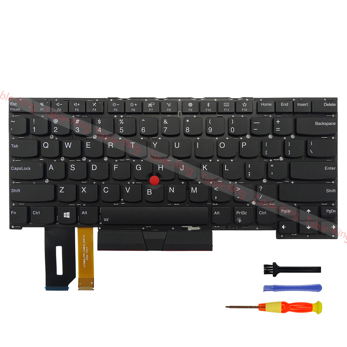 Backlit Keyboard for Lenovo Thinkpad T490S/T495S/X1 Extreme Gen1 Gen2(US Layout)