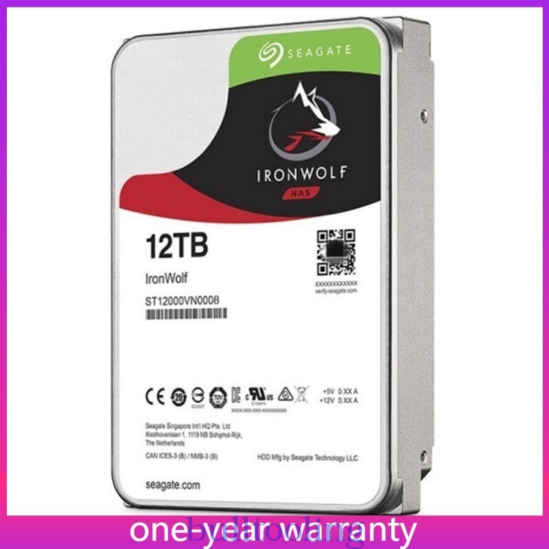 ST12000VN0008 Seagate IronWolf 12TB 3.5" SATA 7200rpm Internal Hard Drive New