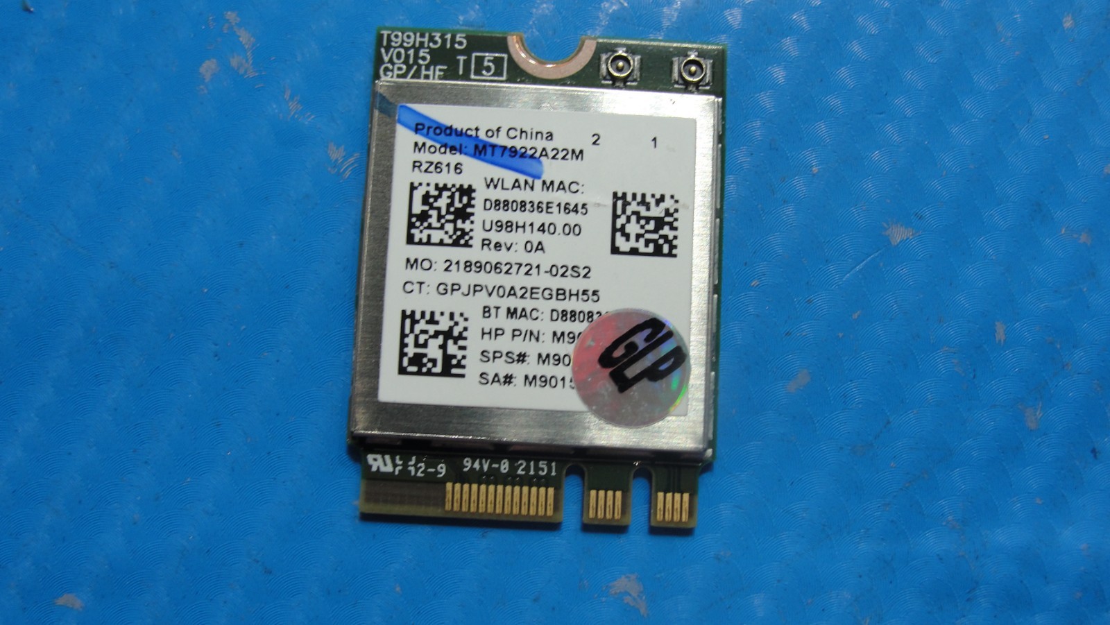 HP Envy x360 2-in-1 15-ey0013dx 15.6" WiFi Wireless Card MT7922A22M