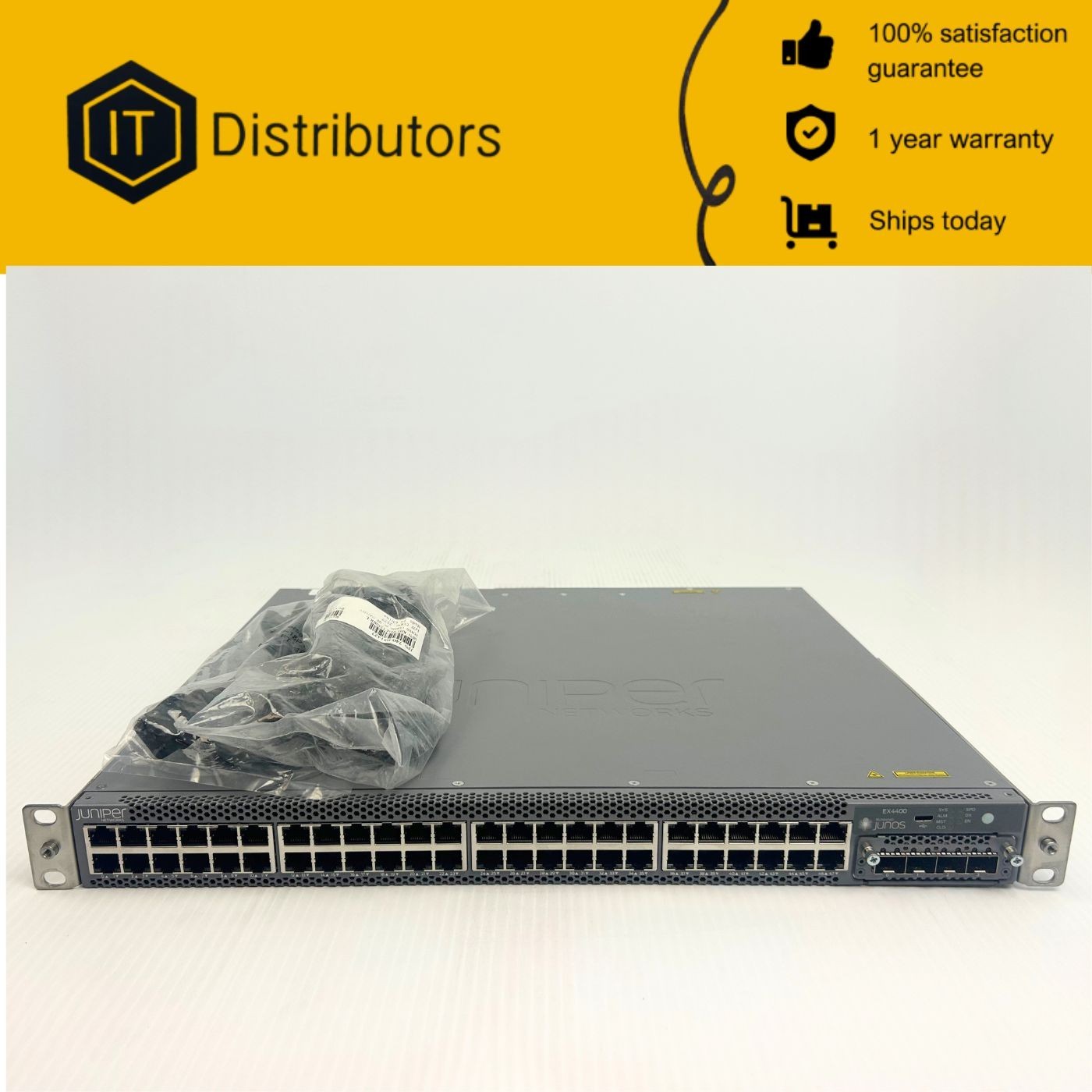 Juniper EX4400-48T-AFI / DUAL PSU / 1 Year Warranty / Ships Today