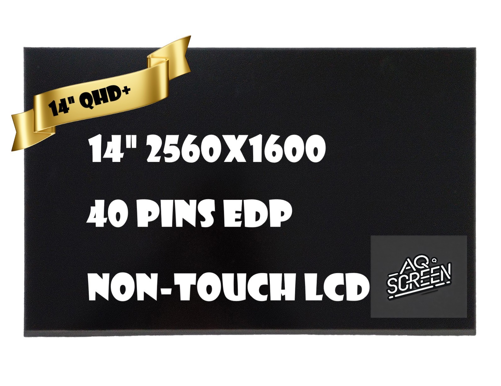 B140QAN09.H HW 0A LED LCD Screen Display Panel 2560x1600 40 Pin Non Touch 14"