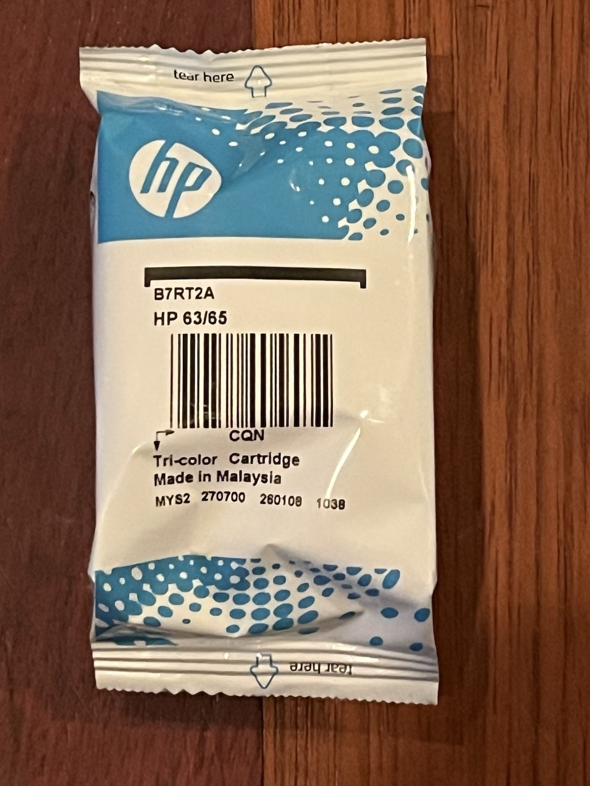 (SEALED / BRAND NEW) HP Tri-Color 63/65 Ink Cartridge Exp: 01/2028