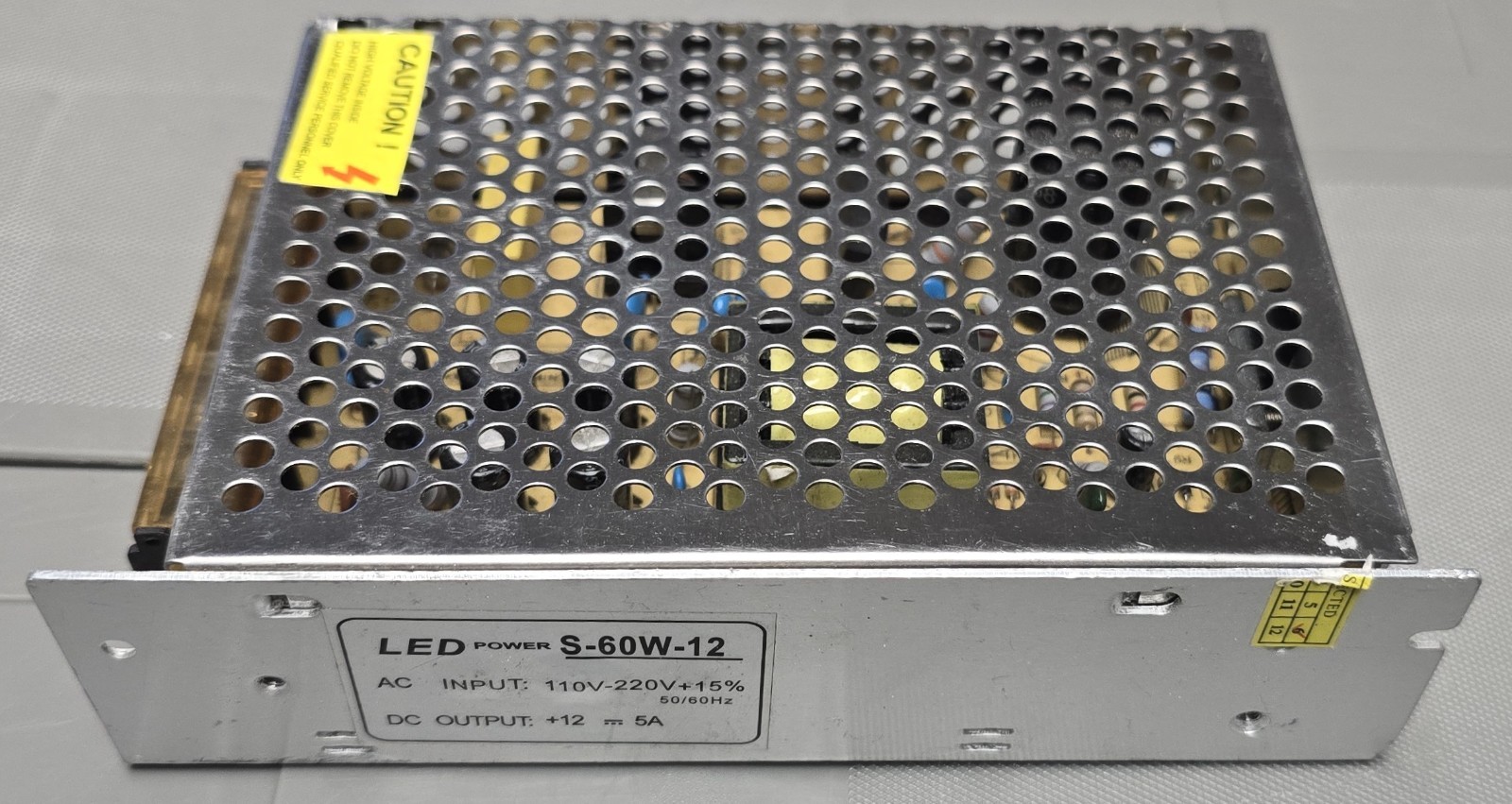 LED Power S-60W-12 12V 5A 60W Power Supply New