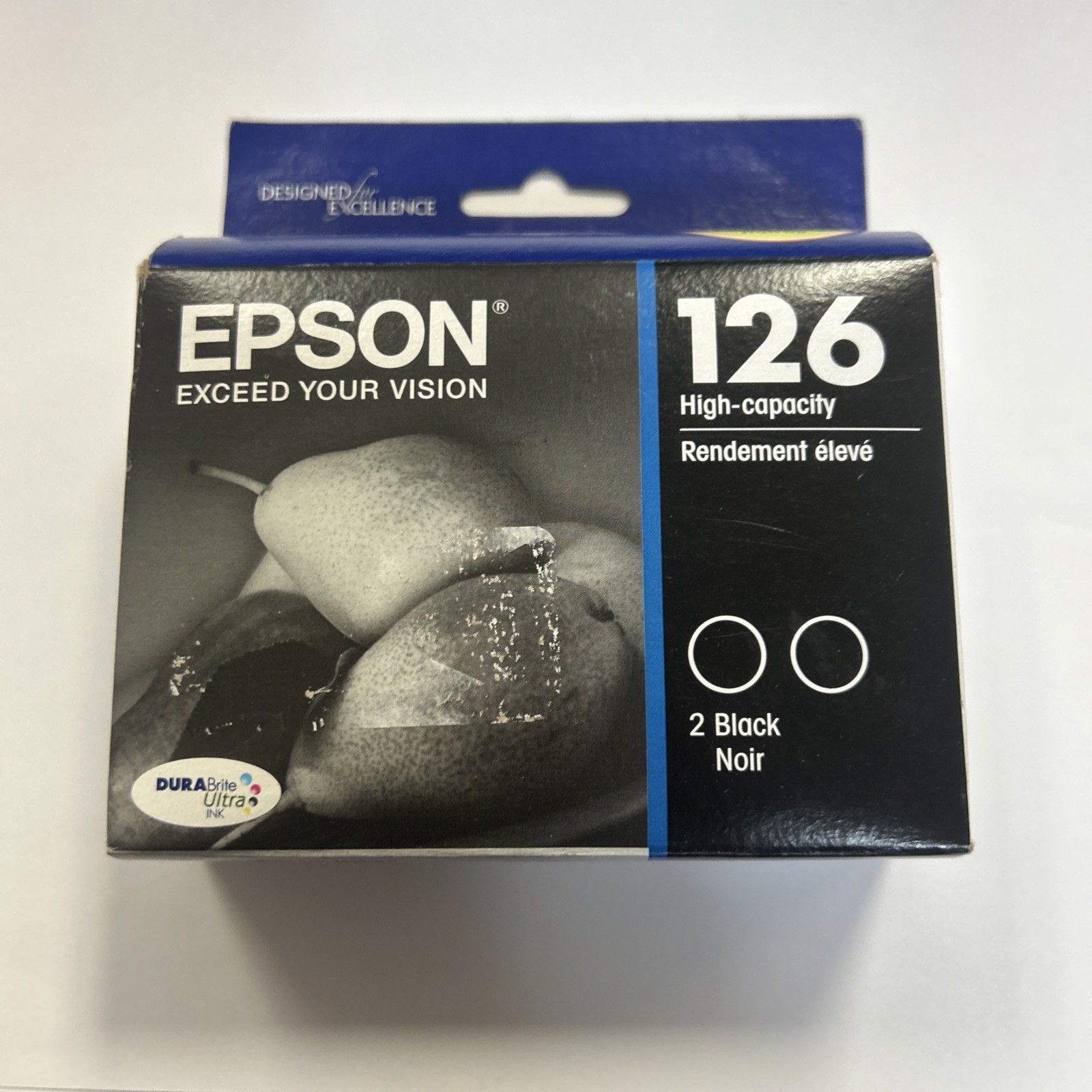 Epson 126 XL High Capacity Black Inkjet Ink Cartridge 2-Pack Exp 2022