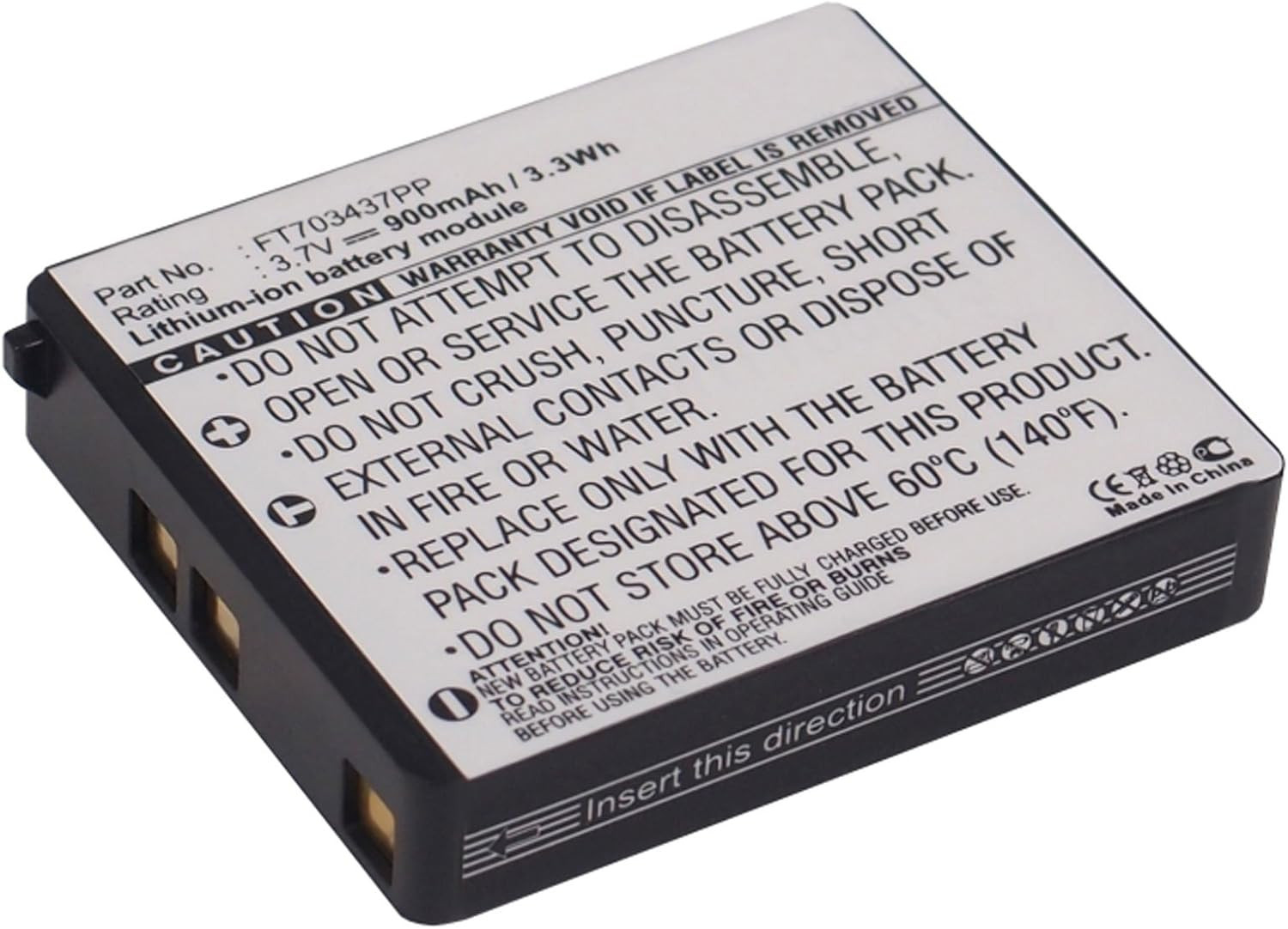 900Mah Lithium Battery for RAZER Mamba Gaming Wireless Mouse Part: FT703437PP, R