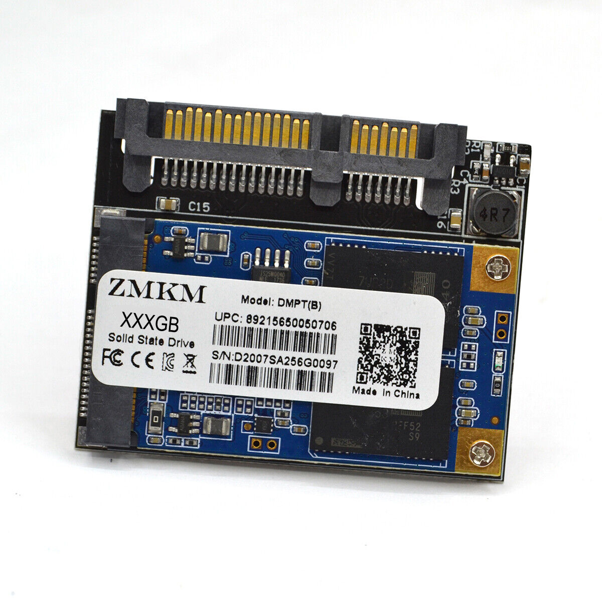 ZMKM 32gb 64gb 128gb 256GB Half Slim SATA III 6Gbps SSD Solid State Disk