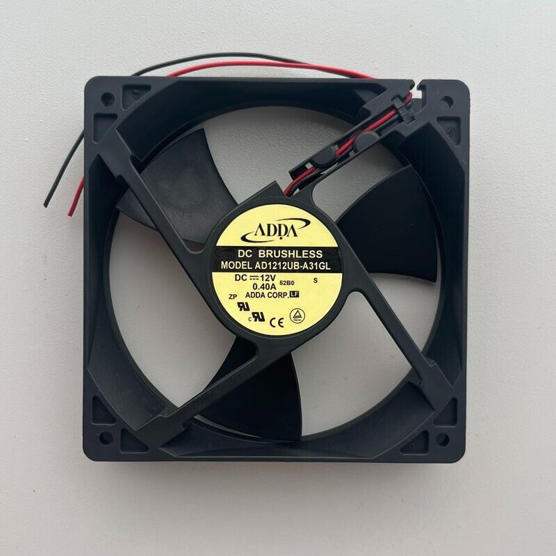 ADDA AD1212UB-A31GL 12025 12CM 12V 0.40A 2-Wire High Airflow Cooling Fan
