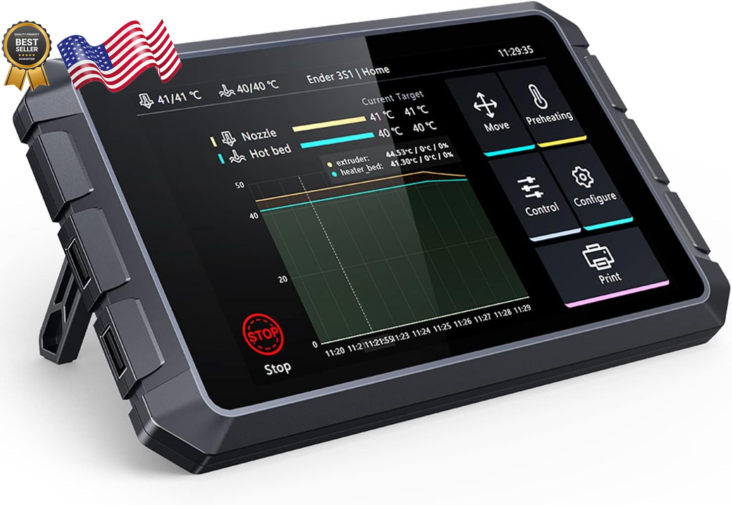 Creality Sonic Pad 7 Inch Touchscreen, Powered by Klipper Firmware for Increased