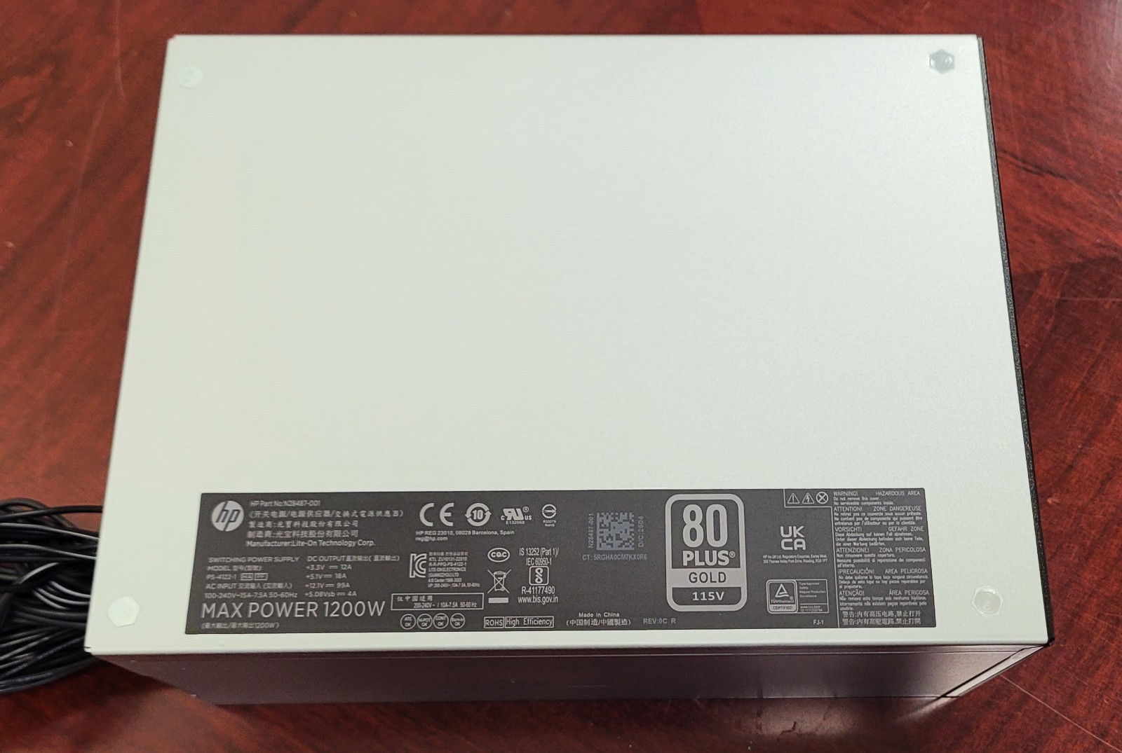 HP Omen 1200W 80 Plus Gold ATX 3.0 Power Supply PSU. New system pull