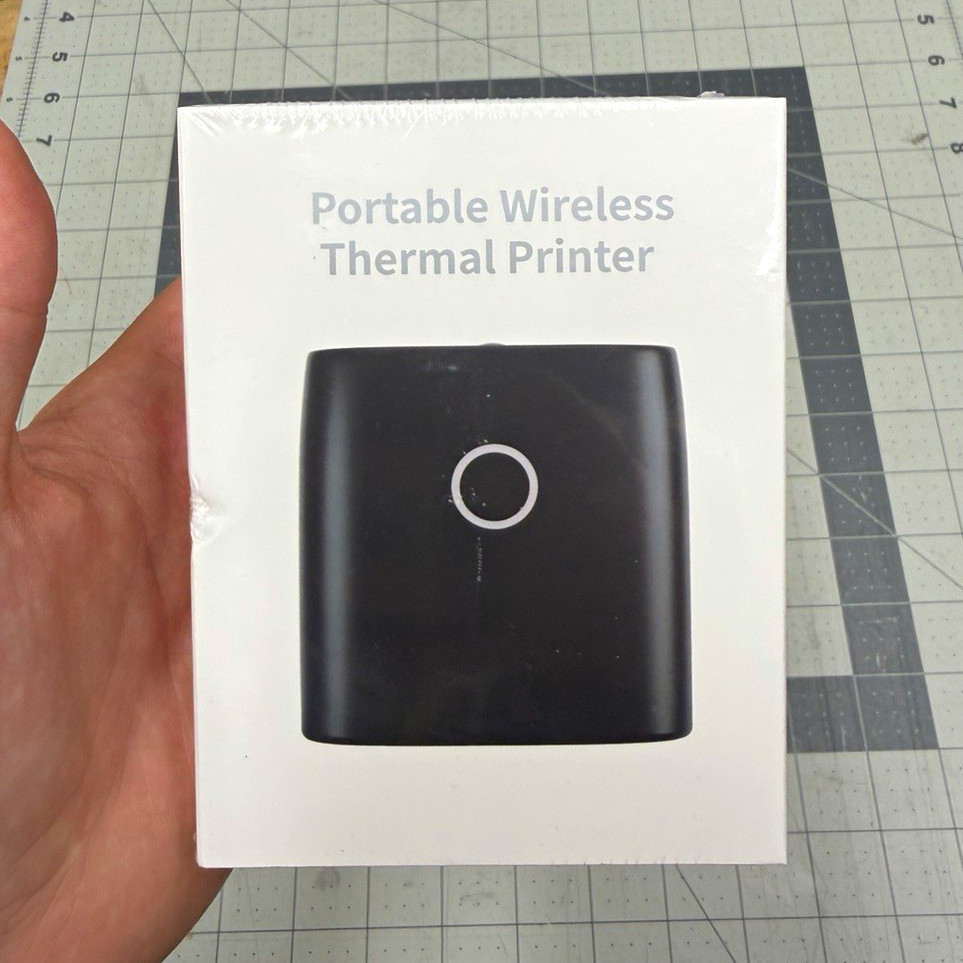 JADENS JD-21 Portable Wireless Thermal Printer Black Sticker Label Printer New