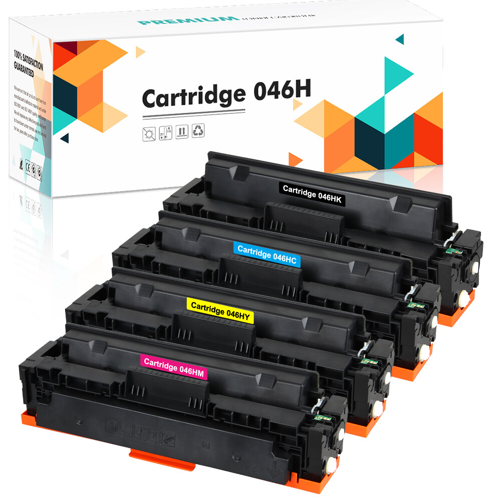 4pk 046H Toner Compatible with Canon 046 MF731cdw MF735cdw MF733cdw LBP654cdw