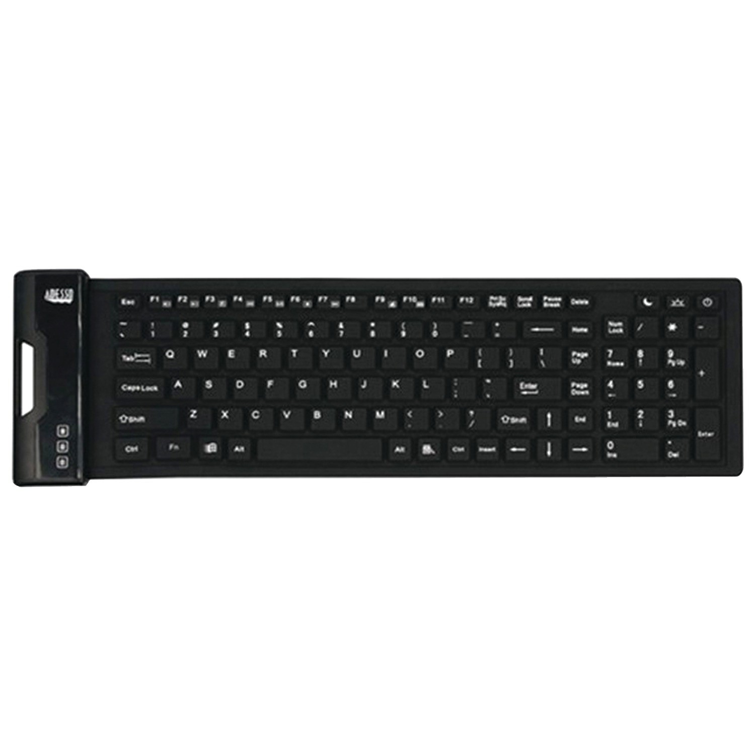 SlimTouch 222 Wired Antimicrobial Waterproof Flex Computer Keyboard Full Size