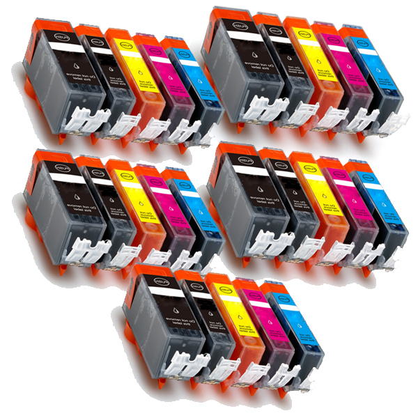 25 Pk Custom ink cartridges (see description for details)