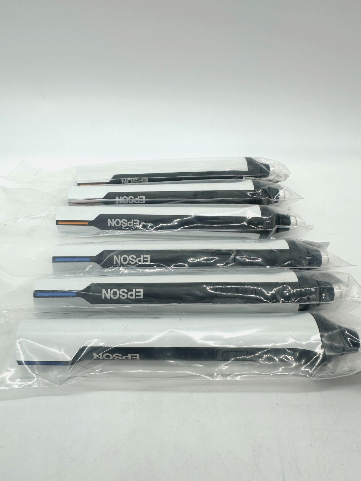 Epson Easy Interactive Pens ELPPN05 Blue & Orange NEW IN BAG LOT OF 6