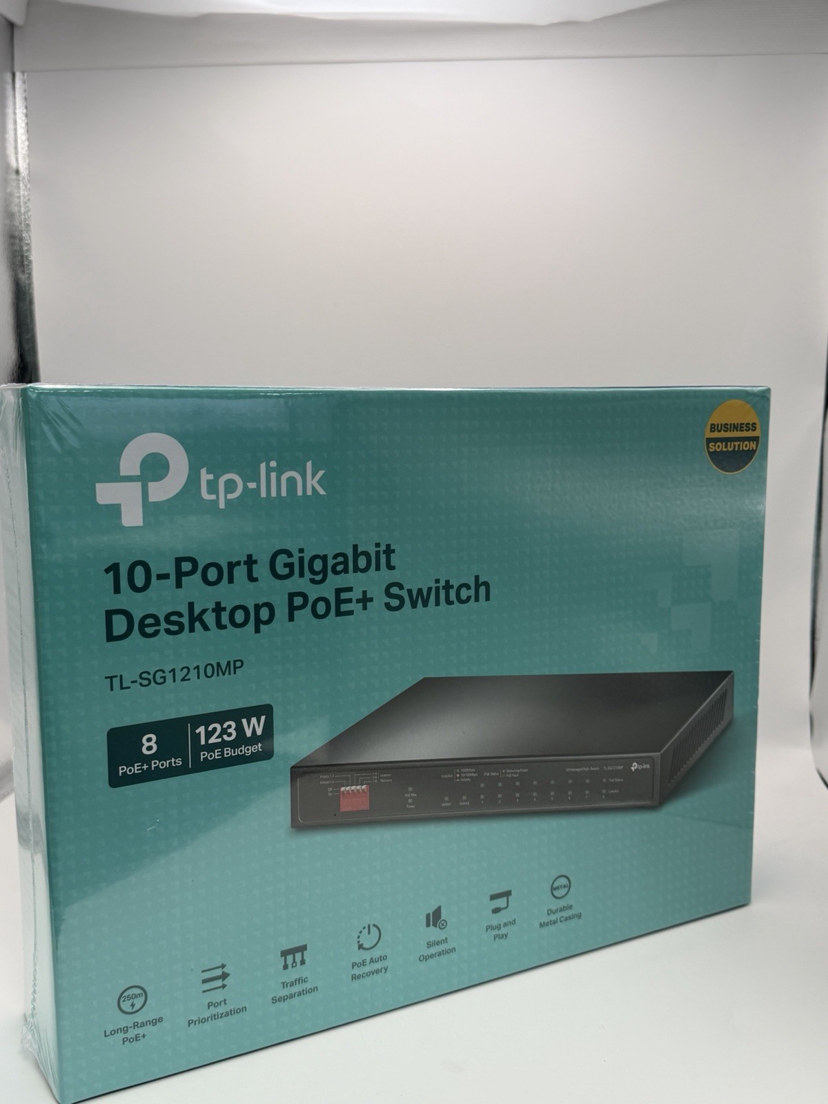 TP-Link 10 PORT GIGABIT DESKTOP PoE+ SWITCH 10/100/1000Mbps- TL-SG1210MP