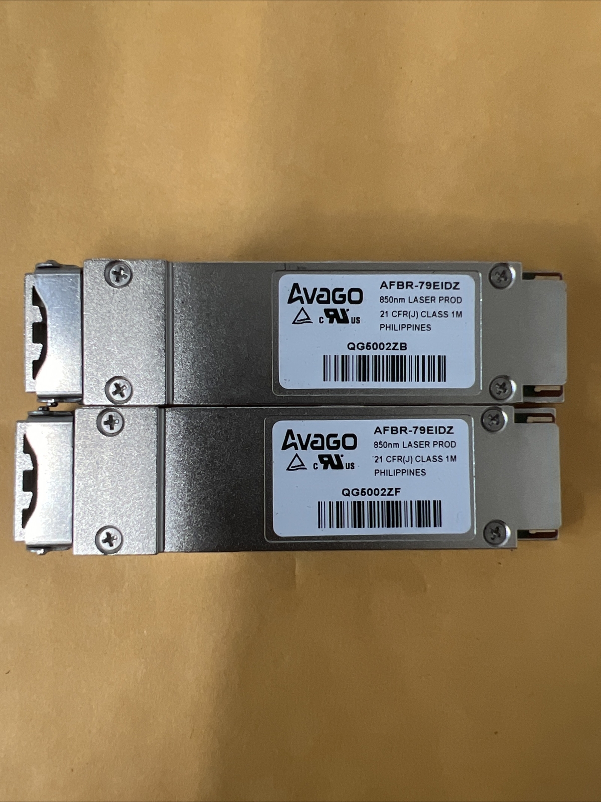 Avago AFBR-79EIDZ 40G BASE SR4 QSFP+ 850nm 150m Transceiver (Lot of 2)