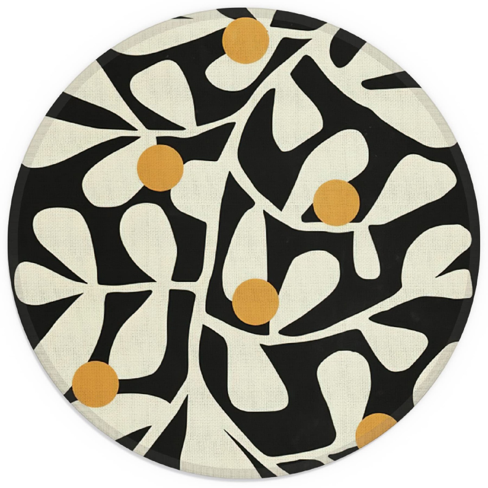 Abstract Matisse Art Groovy Botanical Floral Small Mouse Pad 7.9x7.9 Inches,Wash