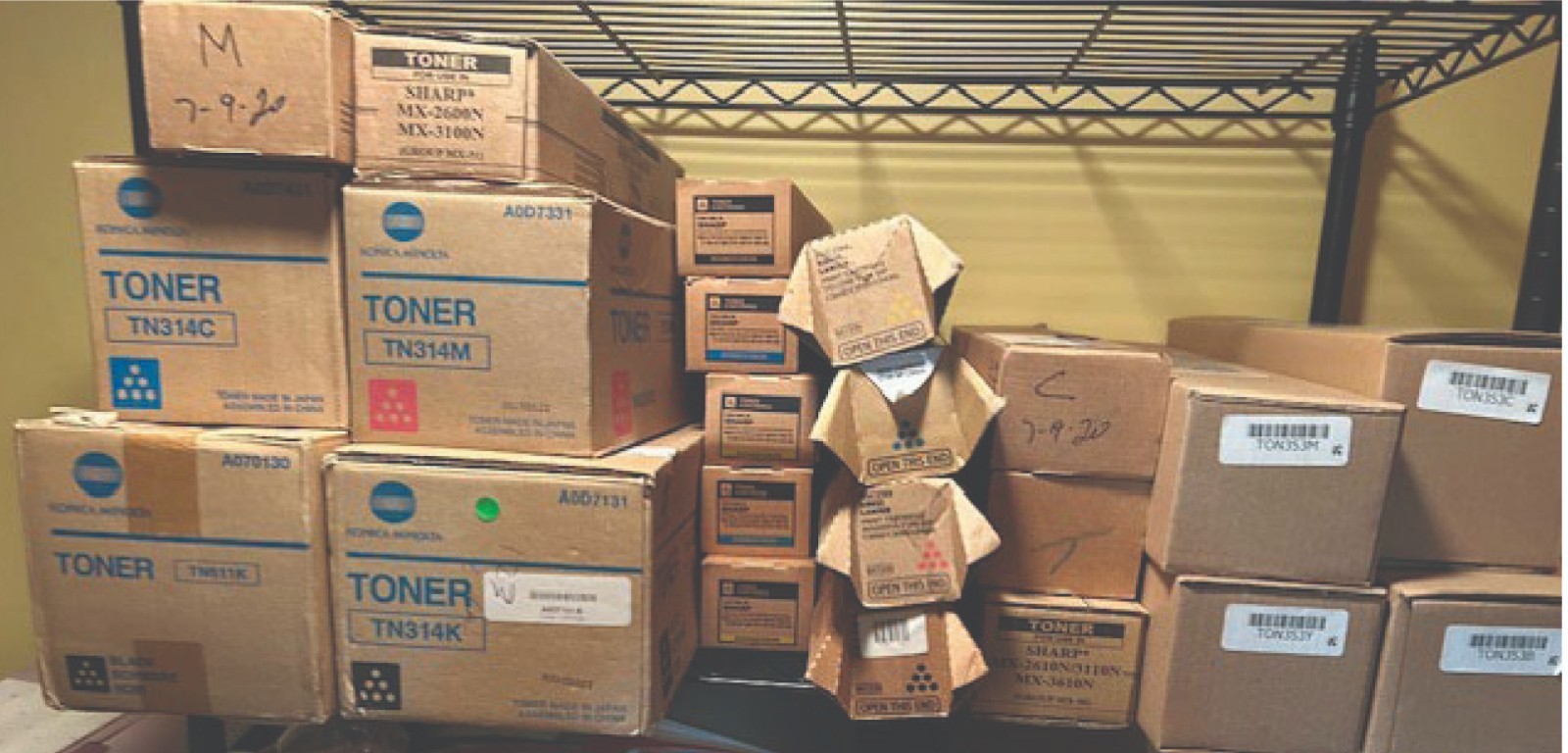 Toner cartridges for Konica Minolta Bizhub