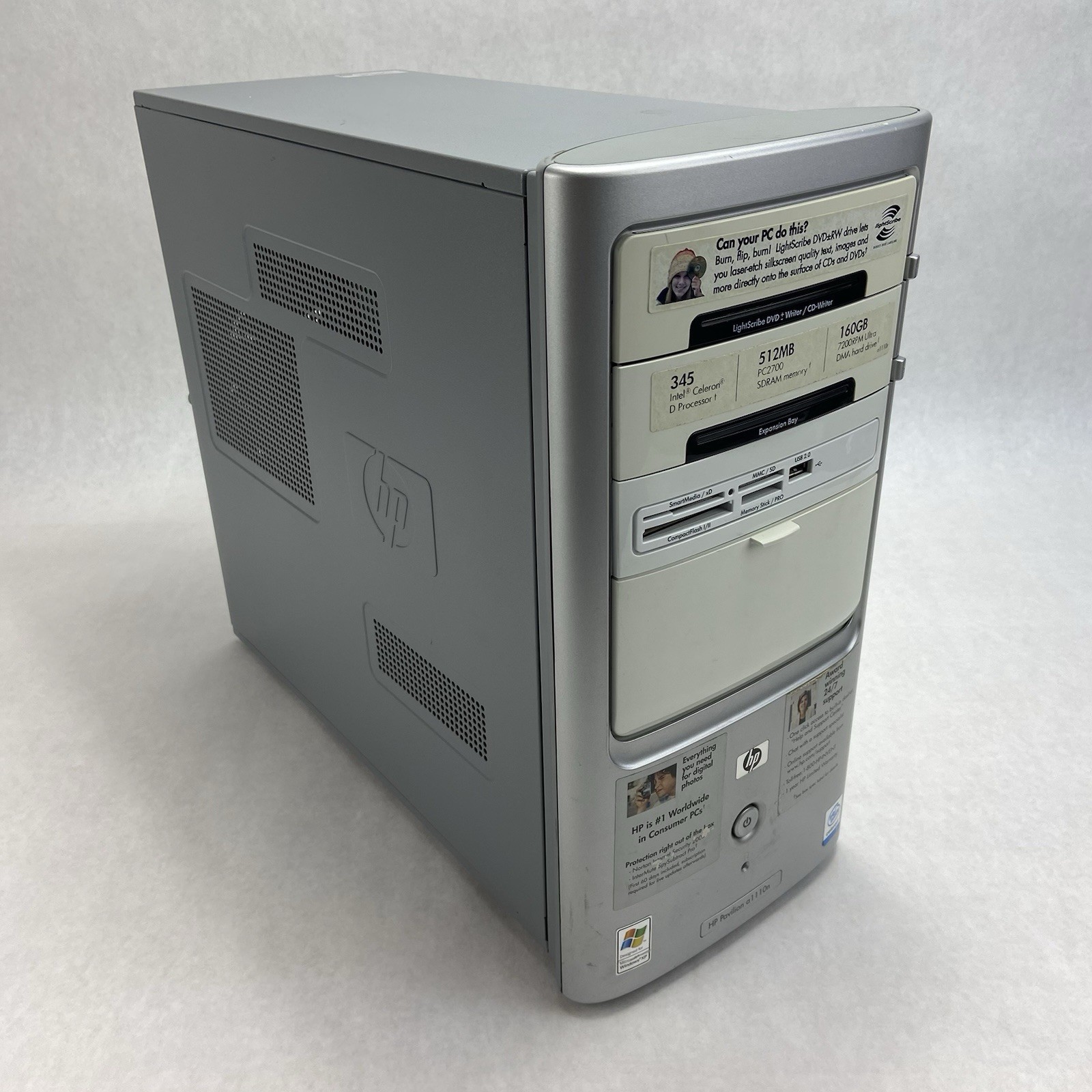 HP Pavilion A1110N MT Intel Celeron 3.06GHz 512MB RAM No HDD No OS