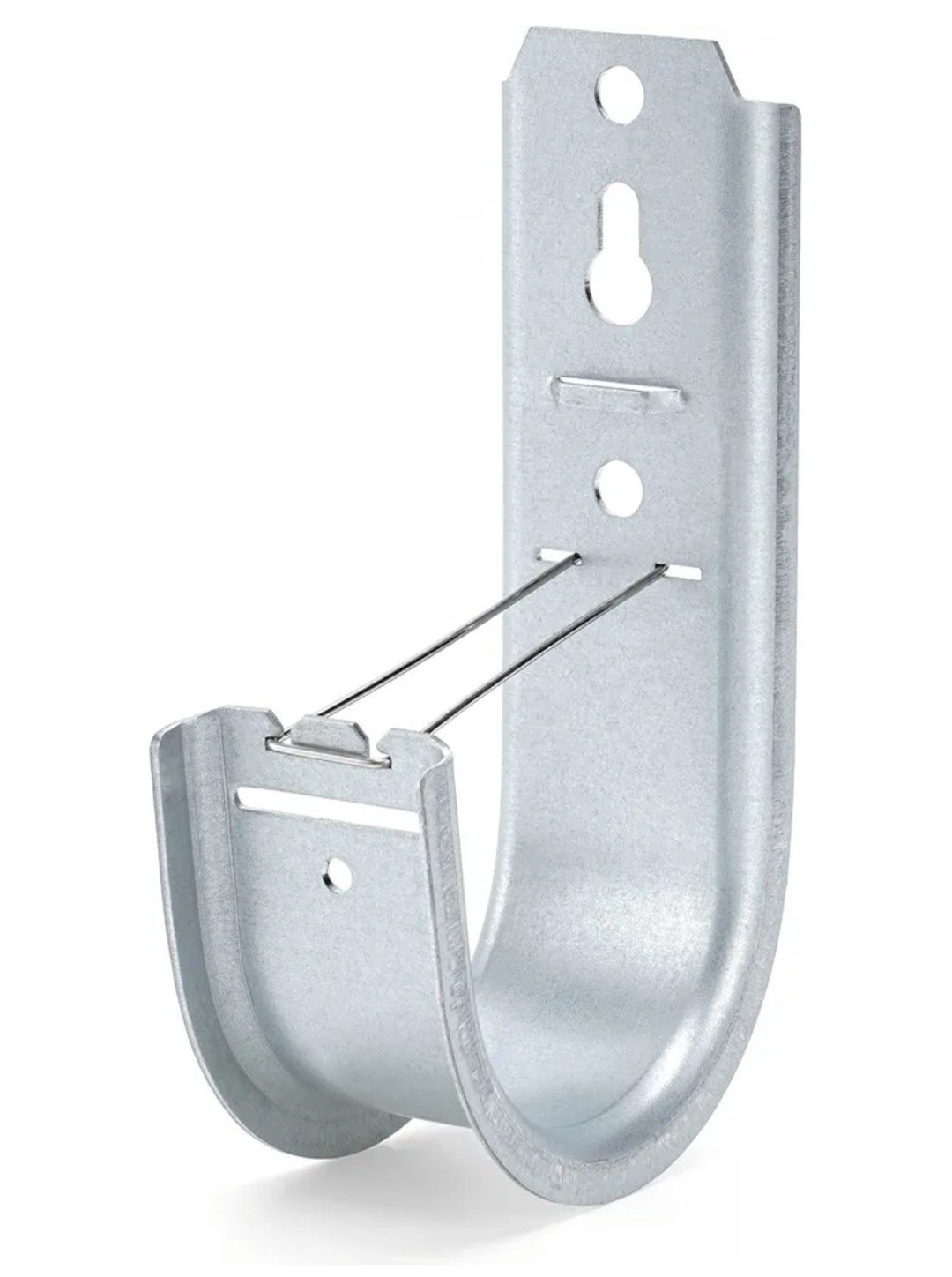 48 Pack 2-Inch Galvanized Steel J-Hooks with Retainer Clips - Heavy-Duty Cab...