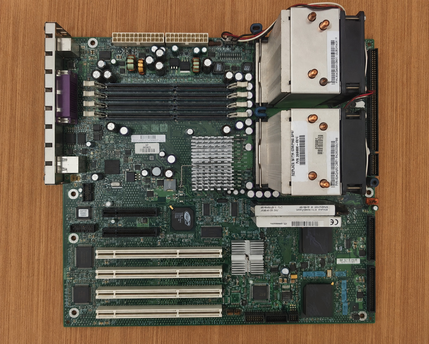 HP ProLiant ML370 G4 System Board 347882-001 Xeon DDR2 PCI-X w/ CPU Cage
