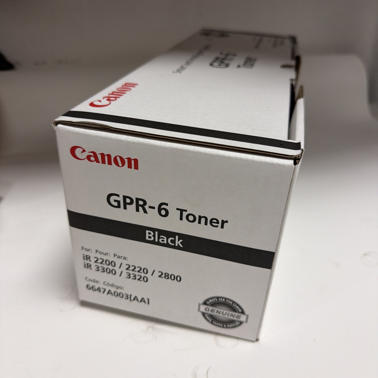 Canon GPR-6 Black Toner Cartridge Genuine New