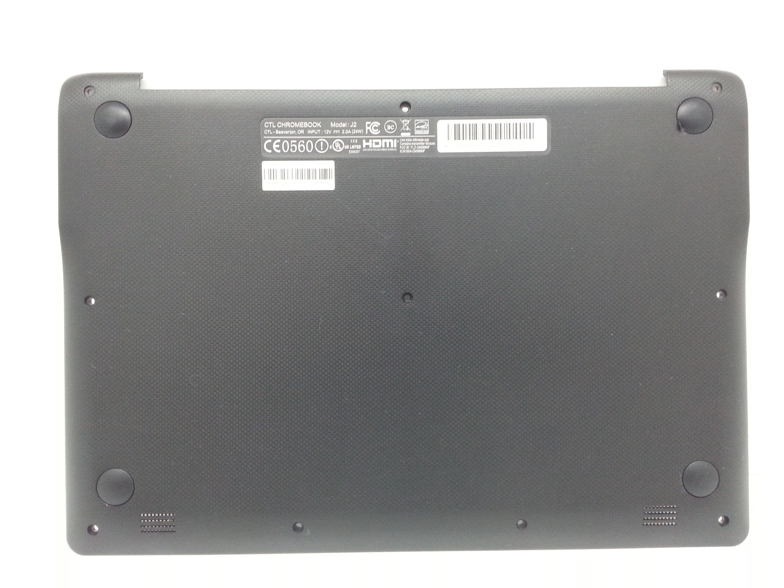 CTL Chromebook J2 Black Base Bottom Case + Rubber Feet 8S1102 BITLAND / 106