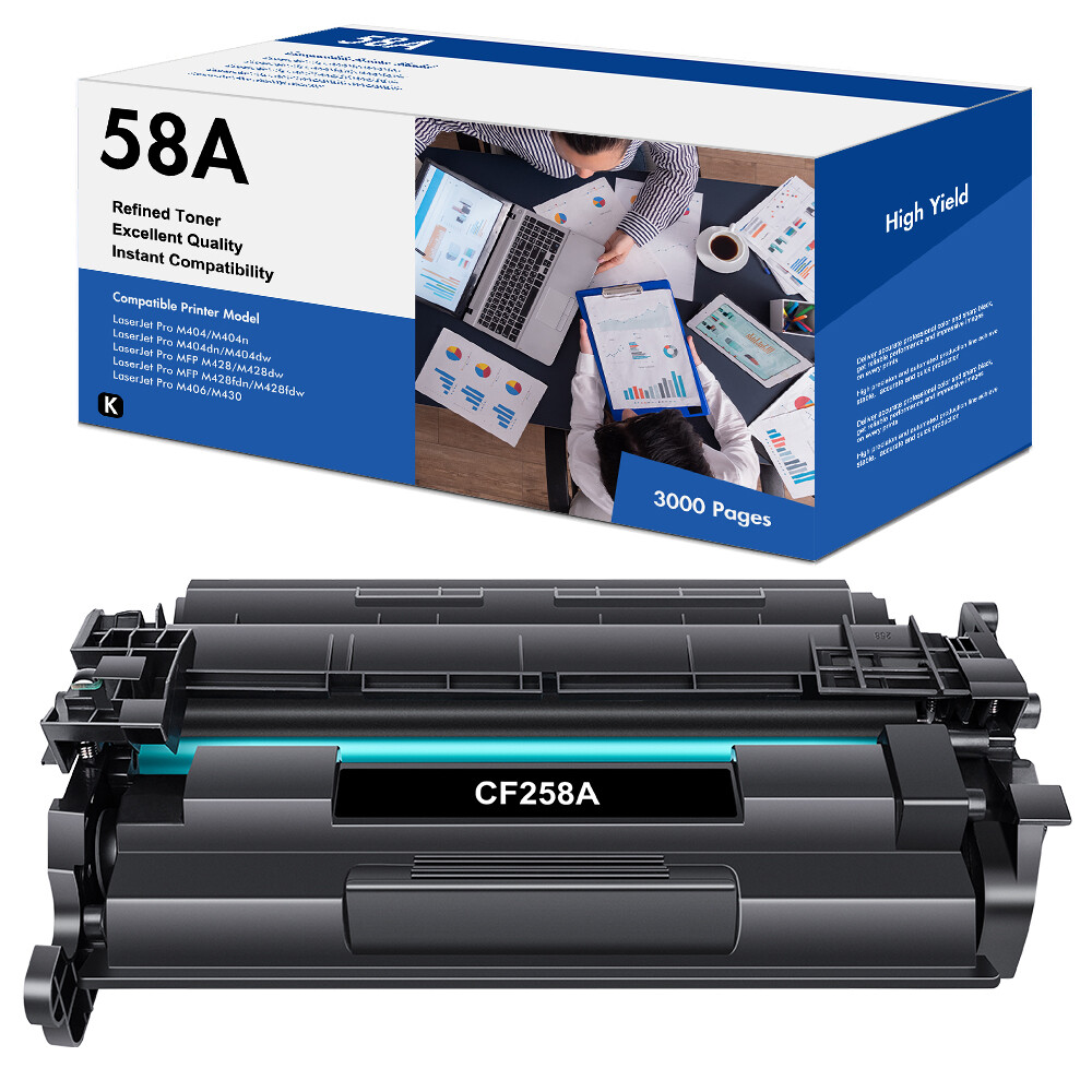 CF258A CF258X 58A 58X Compatible With HP Laserjet Pro M404n Toner [NO CHIP] lot