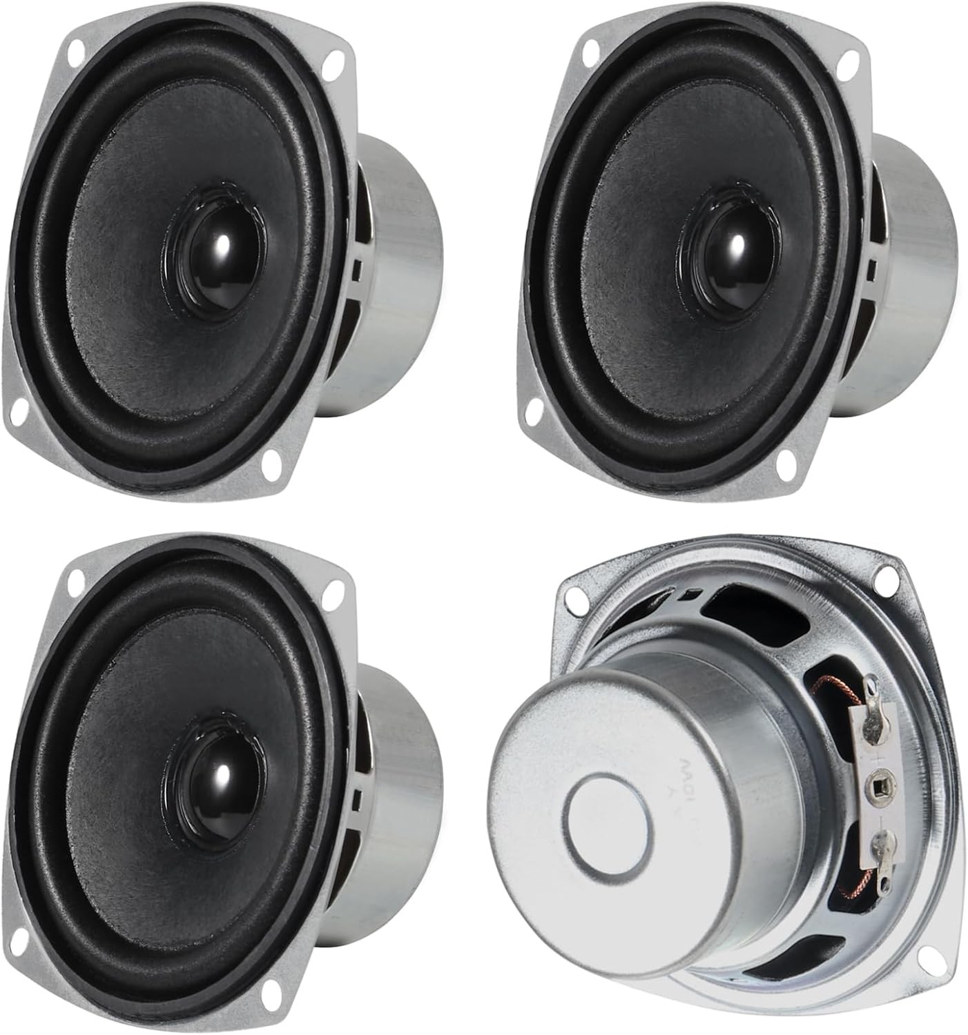 4PACK 8Ohm 10W Full Range Audio Speaker Stereo Woofer Loudspeaker for Arduino...