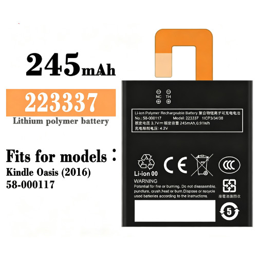 Replacement Battery 58-000117 223337 For Amazon Kindle Oasis 1 8th Gen 6 SW56RW